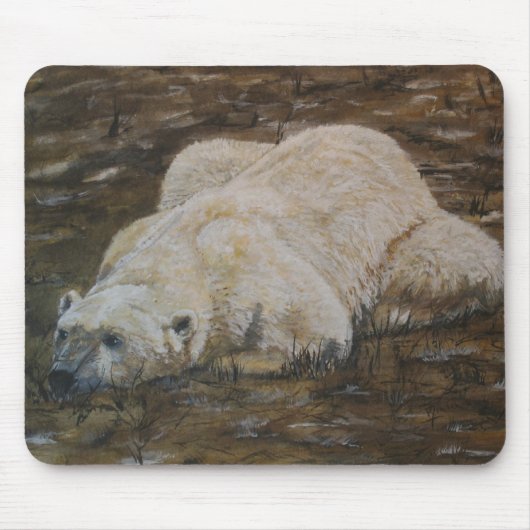 Tapis De Souris Ours blanc Mousepad (Devant)