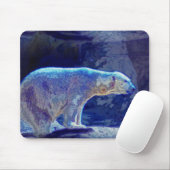 Tapis De Souris Ours blanc stylisé (Avec souris)