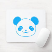 Tapis De Souris Ours bleu Kawaii Panda (Avec souris)