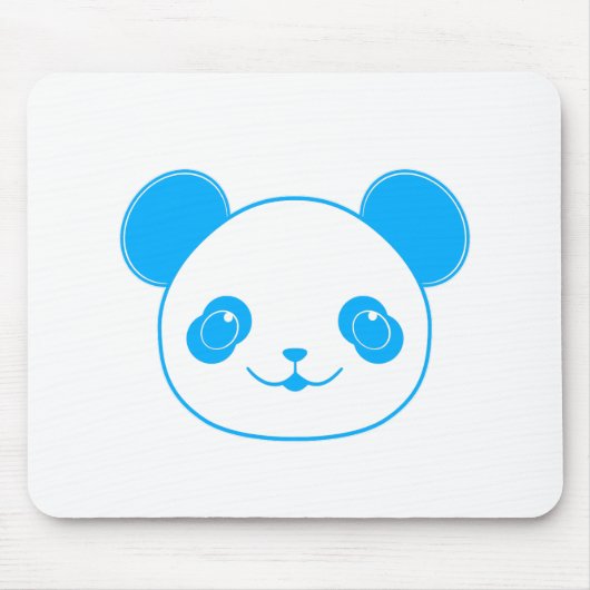 Tapis De Souris Ours bleu Kawaii Panda (Devant)
