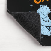 Tapis De Souris Ours campeur heureux conception de marshmallows gr (Coin)