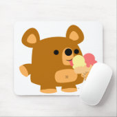 Tapis De Souris Ours cartonné mignon avec boules :) mousepad (Avec souris)