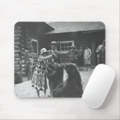 Tapis De Souris Ours de alimentation de femme (Avec souris)
