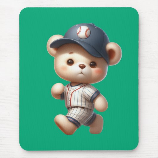 Tapis De Souris Ours de baseball 1 (Devant)