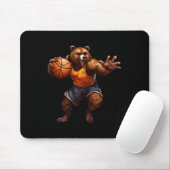 Tapis De Souris Ours de basket-ball (Avec souris)