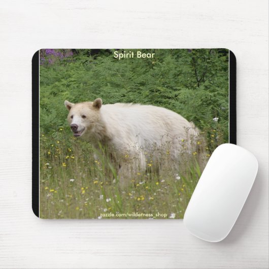 TAPIS DE SOURIS OURS DE KERMODE BLANC (ESPRIT) (Avec souris)