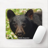Tapis De Souris Ours de la faune Amoureux des animaux Design (Avec souris)