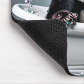 Tapis De Souris Ours De Panda Dans Le Bain De Bulle (Coin)