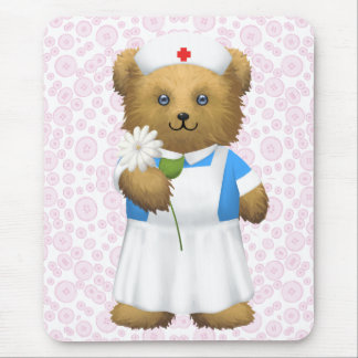Tapis De Souris Ours d'infirmière - ours de nounours