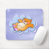 Tapis De Souris Ours Doux Sur Le Nuage (Avec souris)