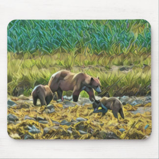 Tapis De Souris Ours en Alaska
