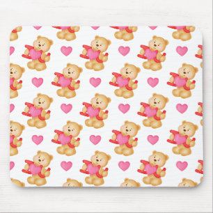 Tapis De Souris Ours en peluche lettre d'amour