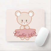 Tapis De Souris Ours Girly (Avec souris)
