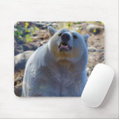 Tapis De Souris Ours Kermode Rare (Ours Esprit) Photo Faune (Avec souris)