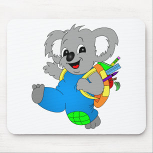 Tapis De Souris Ours Koala avec sac à dos