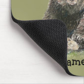 Tapis De Souris Ours mignons d'aquarelle personnalisés (Coin)