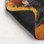 Tapis De Souris Ours noir automne (Coin)