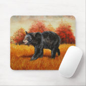 Tapis De Souris Ours noir automne (Avec souris)