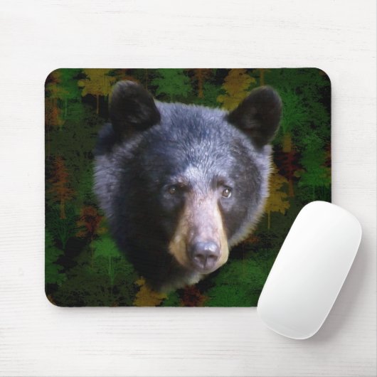 Tapis De Souris OURS NOIR Mousepad (Avec souris)
