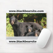 Tapis De Souris ours noirs (Avec souris)