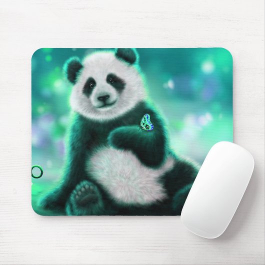 Tapis De Souris Ours panda (Avec souris)