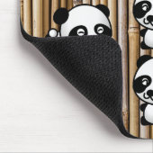 Tapis De Souris Ours panda et bambou Mousepad (Coin)