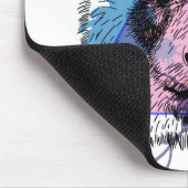 Tapis De Souris Ours panda géométrique (Coin)