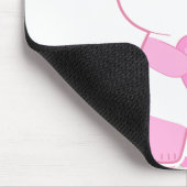 Tapis De Souris Ours panda mignon de Kawaii de rose de fraise (Coin)