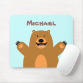 Tapis De Souris Ours personnalisable Mousepad (Avec souris)
