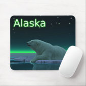 Tapis De Souris Ours polaire à bord de glace (Avec souris)