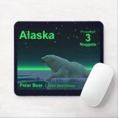 Tapis De Souris Ours polaire à bord de glace (Avec souris)
