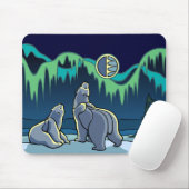 Tapis De Souris Ours polaire Art Mousepad Faune stylée Mousepad (Avec souris)