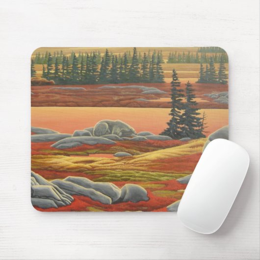 Tapis De Souris Ours polaire Art Mousepad Faune stylée Mousepad (Avec souris)