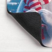 Tapis De Souris Ours polaire avec un coeur (Coin)