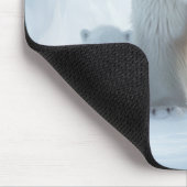 Tapis De Souris Ours polaire Famille animal errant (Coin)