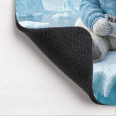Tapis De Souris Ours polaire lisant un journal (Coin)