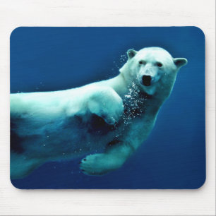 Tapis de souris ours polaire natant