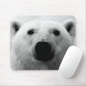 Tapis De Souris Ours polaire noir et blanc (Avec souris)