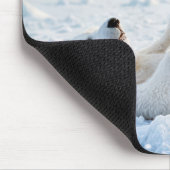 Tapis De Souris Ours Polaire Sur Glace (Coin)