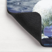 Tapis De Souris OURS POLAIRES & LUNE Faune Mousepad (Coin)