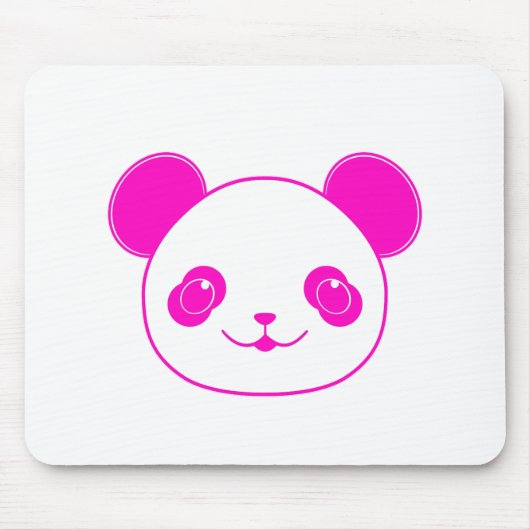 Tapis De Souris Ours rose Kawaii Panda (Devant)