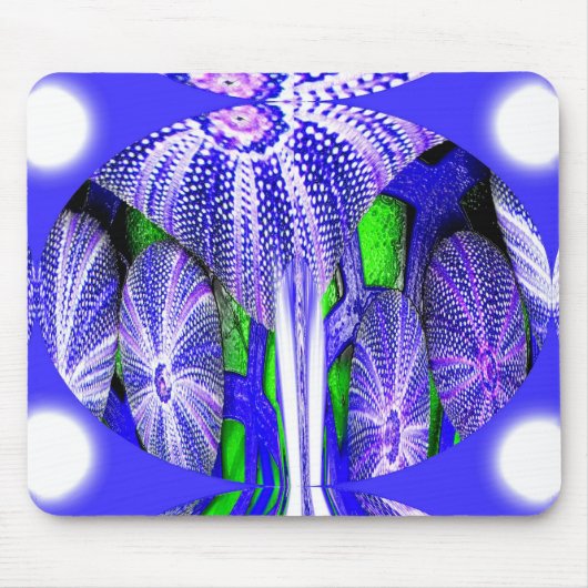 Tapis De Souris Oursins dans le clair de lune (Devant)