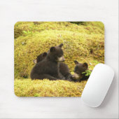 Tapis de souris Oursons d'ours noir (Avec souris)