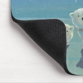 Tapis de souris Oursons polaires (Coin)