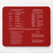 Tapis De Souris Outil de référence de notaire public mobile or rou (Devant)