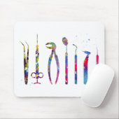 Tapis De Souris Outils de dentiste (Avec souris)