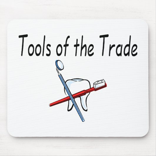 Tapis De Souris Outils de dentiste du commerce (Devant)