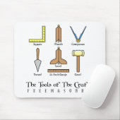 Tapis De Souris Outils de travail maçonniques (Avec souris)