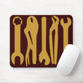 Tapis De Souris Outils - Nuances de Brown (Avec souris)