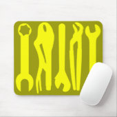 Tapis De Souris Outils - Nuances de Jaune (Avec souris)